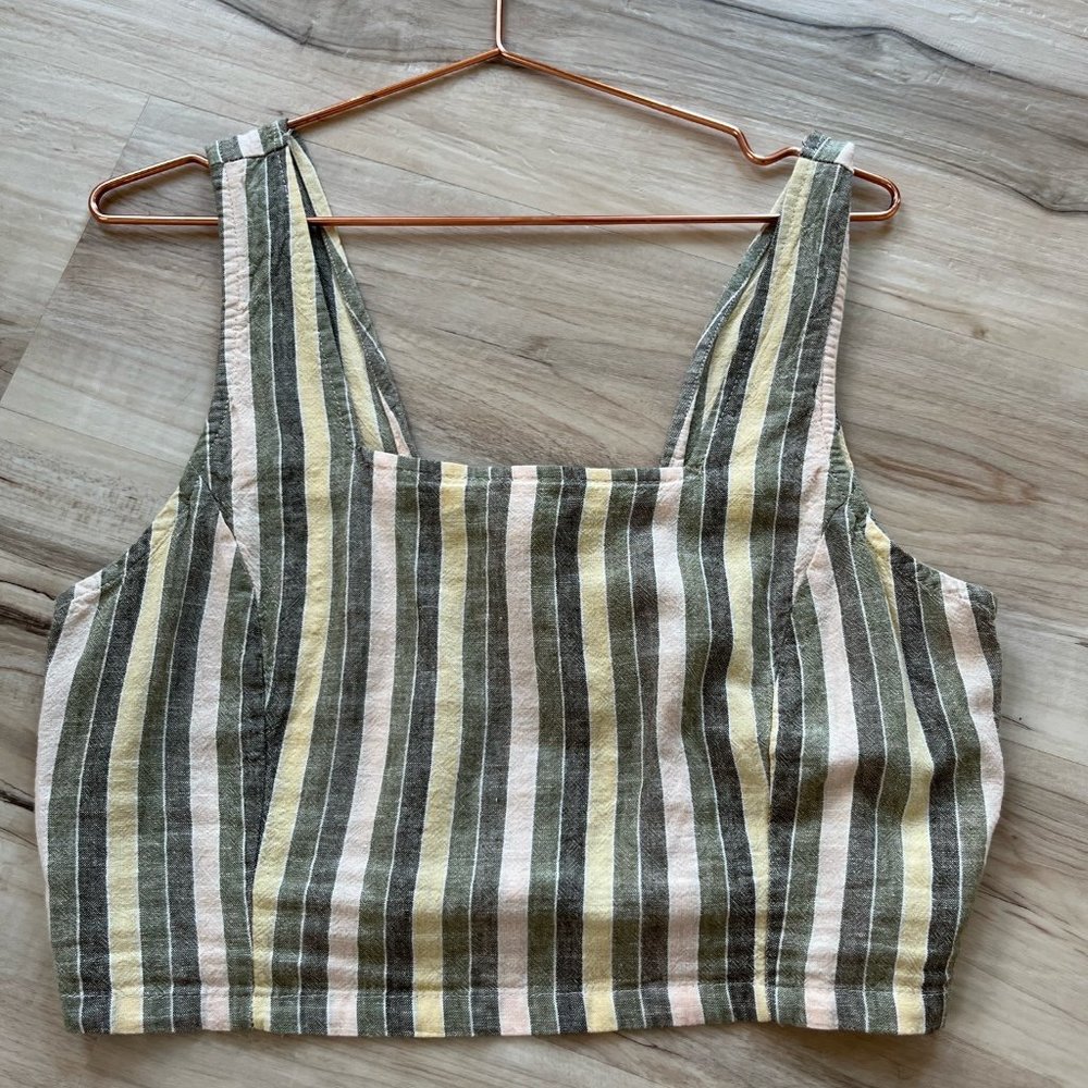 Striped Cropped Tank